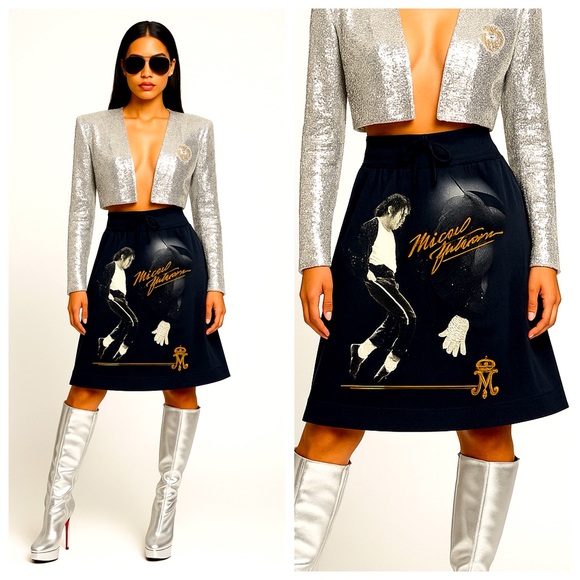 Idil Vice Dresses & Skirts - NWOT Michael Jackson Moonwalk Billie Jean Skirt Black Size Medium